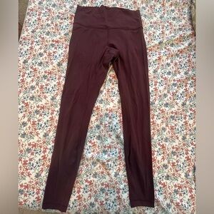 lululemon athletica Burgundy Leggings